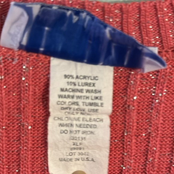 BFA CLASSICS Glitter Sparkle Short Sleeve Sweater XLP - Picture 4 of 7